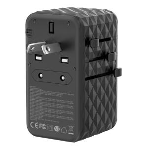 Wholesale AC100V - 250V Worldwide Power Adapter 120W International USB A USB C Wall Charger from china suppliers