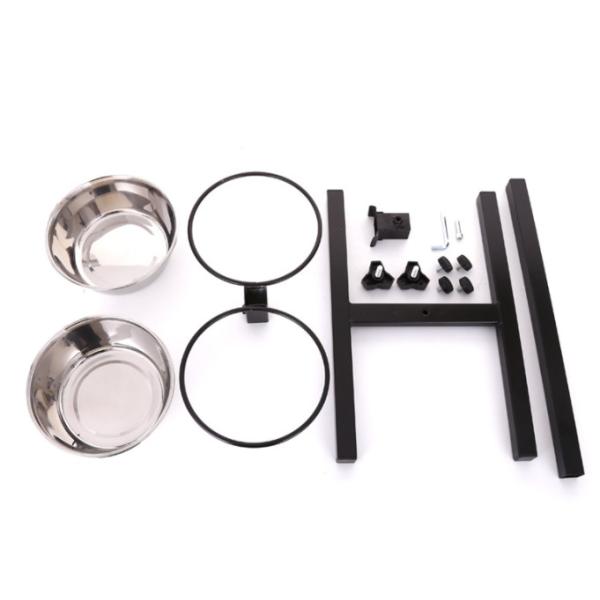 Elevated Dog Bowls Raised Pet Feeder Cat Food & Water Diner Stand Set