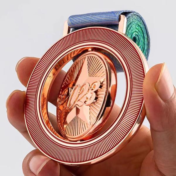 Custom Creative Design Double Sides Medal Cartoon Game Customised Bicycle Race