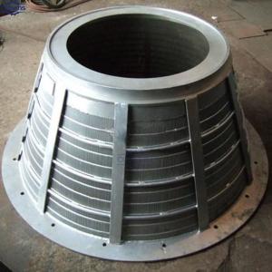 Wholesale Stainless Steel Wedge Wire Mesh Johnson Filter Screen Centrifuge Basket For Industry Vibrating from china suppliers