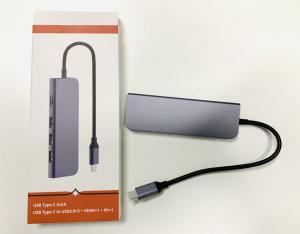 China Dual USB C Docking Station with HDMI, Thunderbolt 3 PD for Apple MacBook on sale
