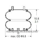 Double Convoluted Air Spring/Air Suspension W01-358-6949/Air Bags Air Ballons