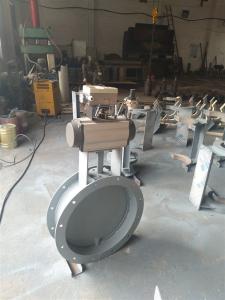 Wholesale Pneumatic Actuator Operated Damper High Temperature Butterfly Damper Motorized Butterfly Damper from china suppliers