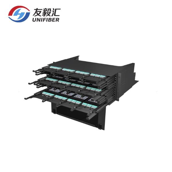 2U 288 Ports MPO To LC Patch Panel Metal Material For Data Center OEM