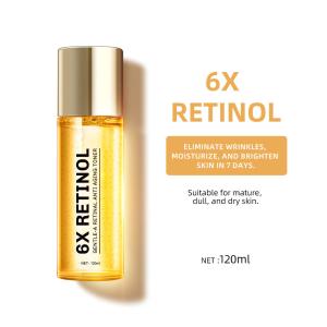 Wholesale OEM ODM 6X Retinol Moisture Soothing Whitening Anti Wrinkle Anti Aging Facial Skin Toner from china suppliers