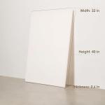 32 X 40 White Blank Triple Primed Stretched Canvas For Painting Acrylic Oil