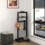 Floor stand clothes valet stand with Stroage jewelry shelf