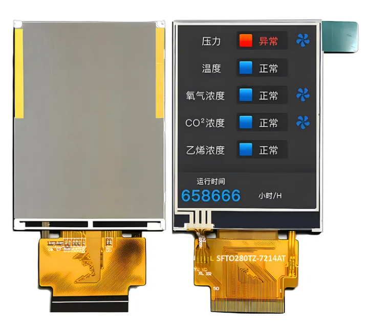 Sunlight Readable 2.8 Inch IPS TFT LCD Screen with Resistive Touchscreen 240x320 Dots