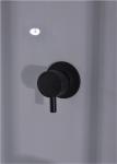 900*900*2150mm Black Aluminium Alloy Frame Toughened Glass Shower Cabin