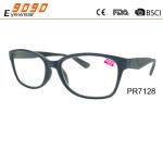 Hot sale style reading glasses with plastic blue frame ,suitable for women