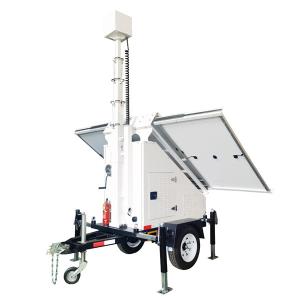 Wholesale AU US Standards Portable Mobile Solar Trailer Manual Lifting Steel Material from china suppliers