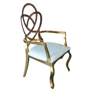 Wholesale Flower Design Arm Chair Reception Chair Dining Chair For Wedding from china suppliers