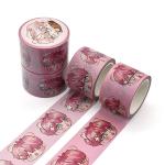 Water Activated Adhesive Acid Free Printed Washi Tape For Scrapbook Decoration