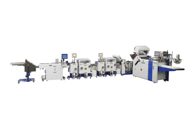 High Speed Pharmaceutical Leaflet Paper Folding Machine Large Format With Gluing