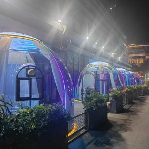 Wholesale High Quality Outside Commercial Double Dome House Inflatable Bubble Tent House for Sale from china suppliers