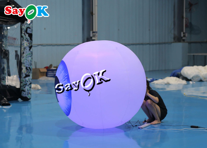 Halloween Yard 1.5m Inflatable Lighting Decoration Led Eye Balloon
