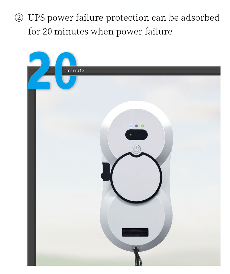 English 240v Robot Window Cleaner ODM White Window Washing Robot