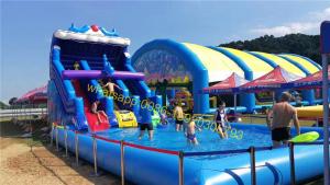 Wholesale water slide with pool from china suppliers