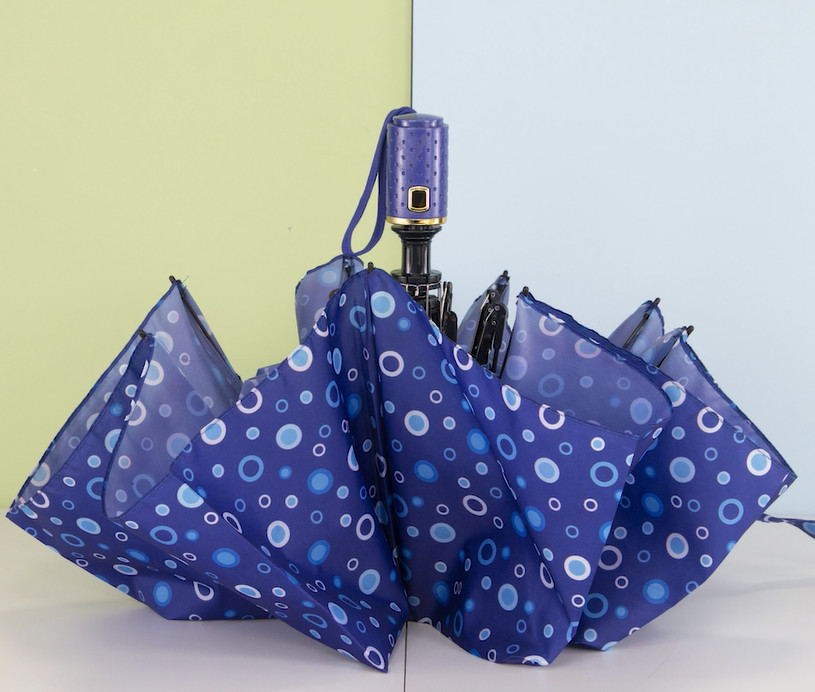 metal shaft 3 fold ladies umbrella With Digital Printing