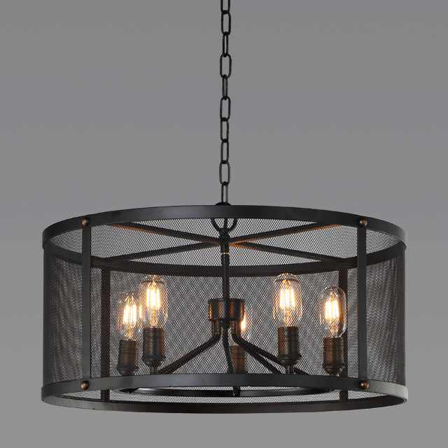 Black wrought iron pendant lights Kitchen Chandelier (WH-CI-47)