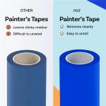 UV Resistance 14 Days No Residue Adhesive Crepe Paper Painter′s Blue Painters