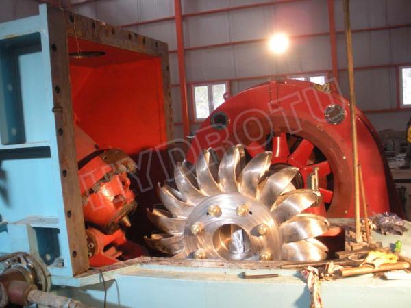 Hydropower Station With Water Heads 80 - 800m,Impulse Water Turbine / Pelton