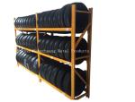 Custom Steel Storage Car Tire Display Rack,warehouse storage display rack with