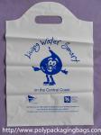 100% Compostable Plastic Bags Die Cut Shopping Bag in White