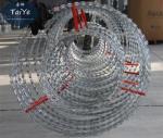 High Galvanized Double Concertina Razor Wire 800 KG Tensile Strength