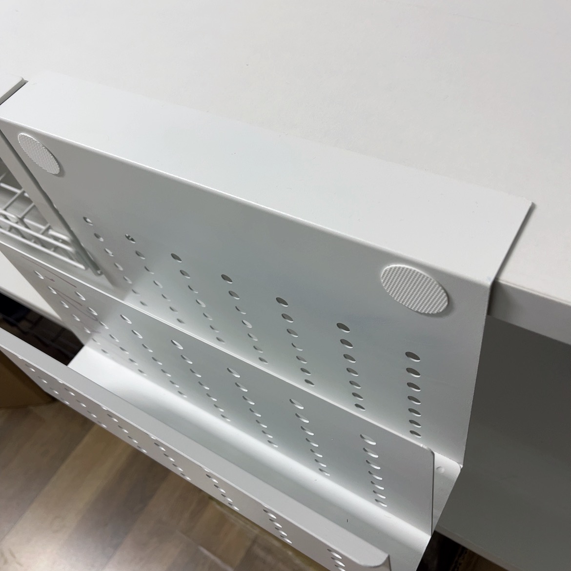 Double-Deck Hanging Desk Organizer Under Desk Laptop Stand for Clutter-Free Desk