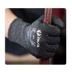 Black HPPE Anti-Cut Gloves With PU Palm Coating For Warehousing