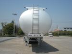 46000L Aluminum Alloy 3 Axles Diesel Oil Tank Trailer , Light Gasoline Trailer