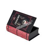 Sliver Foil Logo Book Shaped Gift Box High End Product Presentation Box