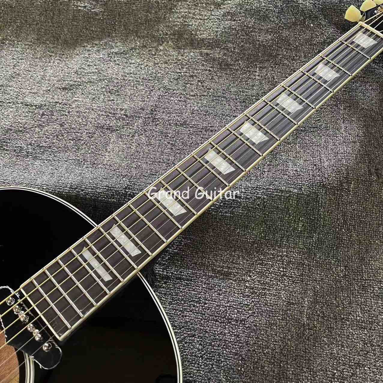 Custom 41 Inch J-45 Sunburst Acoustic Guitar, Rosewood BACK SIDE