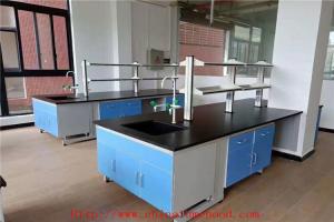 Wholesale 3000 MM Greyh Length Chemistry Lab Furniture / Pharmaceutical Lab Bench Table from china suppliers