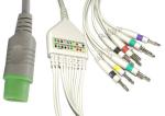 Surgical Plastic EKG Cable Long Screws Snap IEC With Defibrillation , Non -