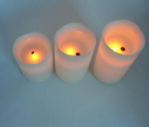 Wholesale Realistic Laser Wax Flameless LED Candle Remote Control 3*AAA Batteries from china suppliers