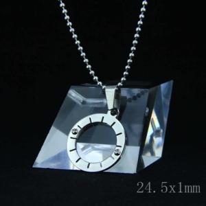 Wholesale Fashion High Quality Fashion Stainless Steel Round Shapped Necklace Pendant LPR86 from china suppliers