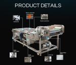 OEM/ODM Bubble Washing Line Cleaning Machine For Vegetables Fruits Mushrooms