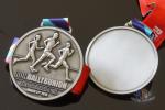 Half Marathon Or 10K Running Custom Sports Medals Antique Silver Plating