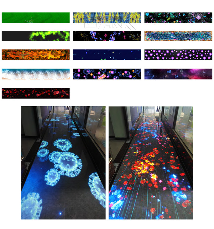 Indoor Interactive Ground Projection 3d Hologram Interactive Floor Projection Game Simulator