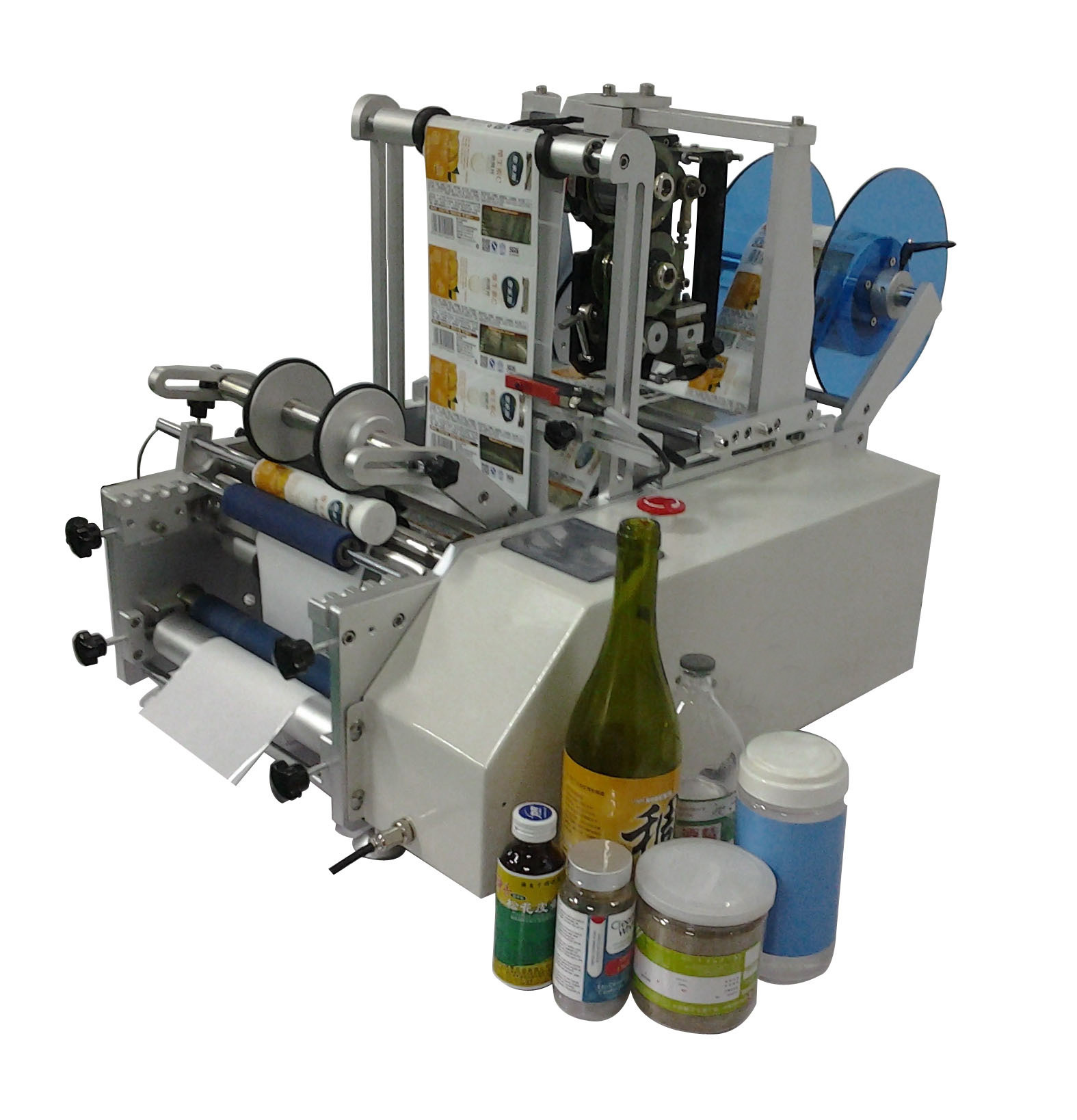 High Quality Willdone Automatic Sticker Labeling Machine For round bottle sticker labeling machine