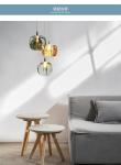Nordic minimalist living room crystal glass post-modern chandelier(WH-GP-102)