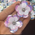 Top-Grade DIY Shell Flower Sequins for Women's Shoes Clothes Skirt Multi-Color