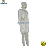 Anti Bacteria 10e9 Ohm 50 Washings ESD Smock With Hood