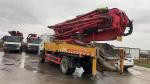 Sany high performance used 62m concrete pump truck suitable for large building