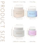 REMAX Wholesale Empty 50g 80g 100g Rainbow-colored Screw-top Cream jar With