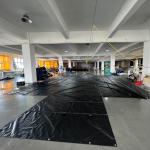 Flame Retardant 6ft Drop PVC Lightweight Lumber Tarps For Flatbed Truck