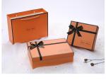 Luxury Gift Box Orange Cosmetic Cardboard Paper Gift Box Perfume Packaging
