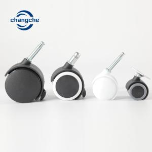 Wholesale Black Nylon Carpet Casters On Hardwood Threaded Wheels 2 Inch from china suppliers